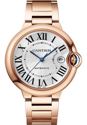 Cartier Ballon Bleu de Cartier Watch - 40 mm Rose Gold Case - Silvered Dial - Interchangeable Bracelet - WGBB0039 - Luxury Time NYC