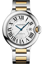 Load image into Gallery viewer, Cartier Ballon Bleu de Cartier Watch - 42 mm Steel and Yellow Gold Case - Silvered Dial - Interchangeable Two-Tone Bracelet - W2BB0031 - Luxury Time NYC