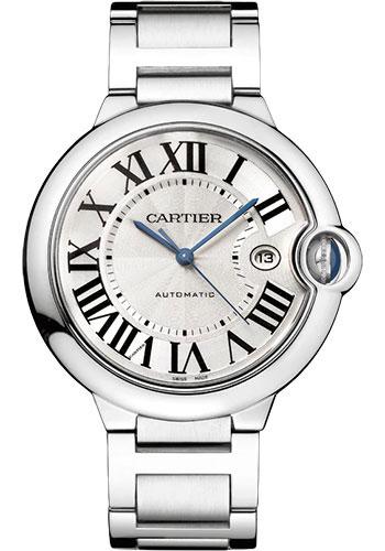 Cartier Ballon Bleu de Cartier Watch - 42 mm Steel Case - Silver Dial - Interchangeable Bracelet - WSBB0049 - Luxury Time NYC