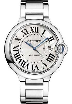 Cartier Ballon Bleu De Cartier Watch, 42mm, Steel, Leather WSBB0026