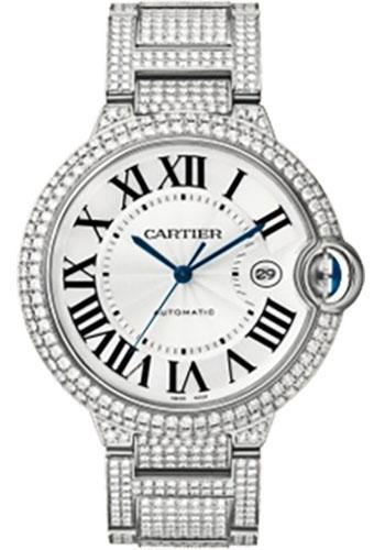 Cartier Ballon Bleu de Cartier Watch - Large White Gold Diamond Case - Diamond Bracelet - WE902006 - Luxury Time NYC