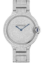 Cartier Ballon Bleu de Cartier Watch - Large White Gold Diamond Case - Diamond Paved Dial - Diamond Bracelet - HPI00582 - Luxury Time NYC