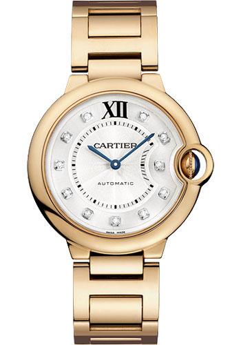 Cartier Ballon Bleu de Cartier Watch - Medium Pink Gold Case - Diamond Dial - WE902026 - Luxury Time NYC
