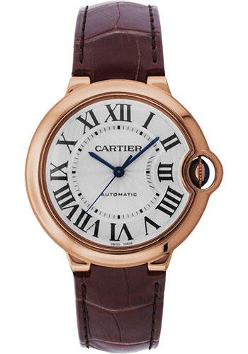 Cartier Ballon Bleu de Cartier Watch - Medium Rose Gold Case - Alligator Strap - W6900456 - Luxury Time NYC