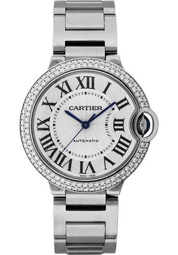 Cartier Ballon Bleu de Cartier Watch - Medium White Gold Case - Diamond Bezel - WE9006Z3 - Luxury Time NYC