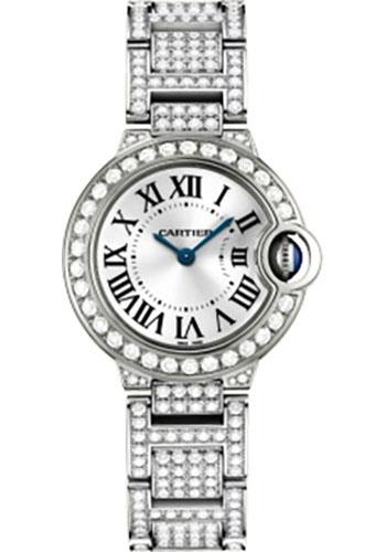 Cartier Ballon Bleu de Cartier Watch - Small White Gold Diamond Case - Diamond Bracelet - WE9003ZA - Luxury Time NYC