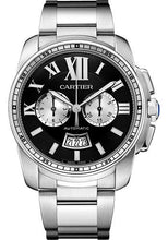 Load image into Gallery viewer, Cartier Calibre de Cartier Chronograph Watch - 42 mm Steel Case - Black Dial - W7100061 - Luxury Time NYC