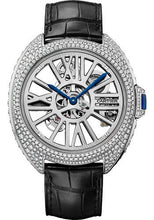 Load image into Gallery viewer, Cartier Cle de Cartier Automatic Skeleton Gem-Set Watch - Palladium Diamond Case - HPI01057 - Luxury Time NYC