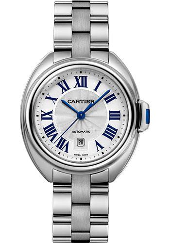 Cartier Cle de Cartier Watch - 31 mm Steel Case - Silver Dial - WSCL0005 - Luxury Time NYC