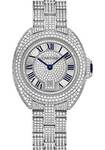 Load image into Gallery viewer, Cartier Cle De Cartier Watch - 31 mm White Gold Diamond Case - Diamond Bezel - Silver Diamond Dial - HPI00980 - Luxury Time NYC