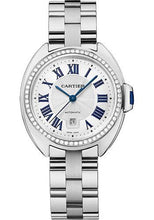 Load image into Gallery viewer, Cartier Cle de Cartier Watch - 31 mm White Gold Diamond Case - White Dial - WJCL0043 - Luxury Time NYC