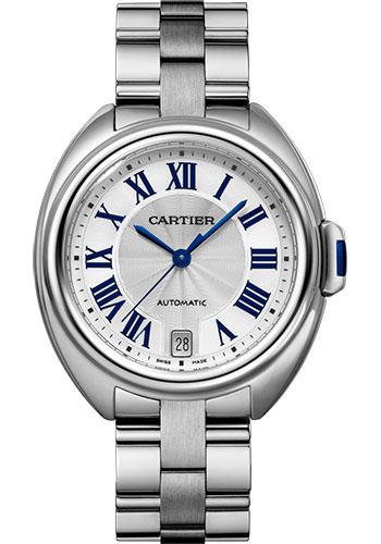 Cartier Cle de Cartier Watch - 35 mm Steel Case - Silver Dial - WSCL0006 - Luxury Time NYC