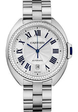 Load image into Gallery viewer, Cartier Cle De Cartier Watch - 40 mm White Gold Diamond Case - Diamond Bezel - Silver Dial - WJCL0008 - Luxury Time NYC