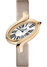 Load image into Gallery viewer, Cartier Delices de Cartier Watch - Small Pink Gold Case - Silvered Dial - Fabric Strap - W8100009 - Luxury Time NYC