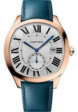 Load image into Gallery viewer, Cartier Drive de Cartier Watch - length: 40 mm Pink Gold Case - Silvered Dial - Two Smooth Calfskin Strap - WGNM0022 - Luxury Time NYC