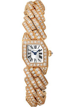 Load image into Gallery viewer, Cartier Maillon de Cartier Watch - 16 x 17 mm Pink Gold Case - Silver Dial - Diamond Bracelet - WJBJ0004 - Luxury Time NYC