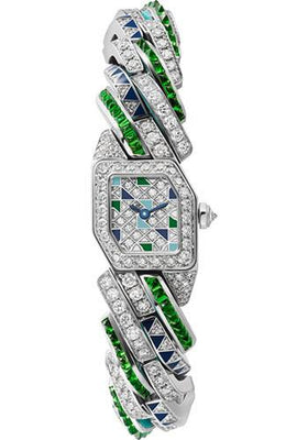 Cartier Maillon de Cartier Watch - 16 x 17 mm White Gold Case - Blue On The Dial - Bracelet - WJBJ0008 - Luxury Time NYC