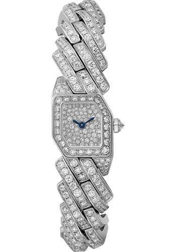 Cartier Maillon de Cartier Watch - 16 x 17 mm White Gold Case - Diamond Bracelet - WJBJ0005 - Luxury Time NYC