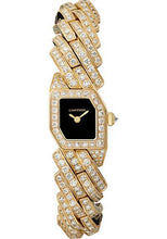 Load image into Gallery viewer, Cartier Maillon de Cartier Watch - 16 x 17 mm Yellow Gold Case - Black Dial - Diamond Bracelet - WJBJ0006 - Luxury Time NYC