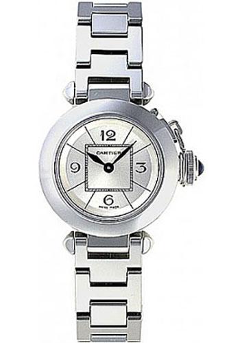 Cartier Miss Pasha Watch - 27 mm Steel Case - Silver Dial - W3140007 - Luxury Time NYC