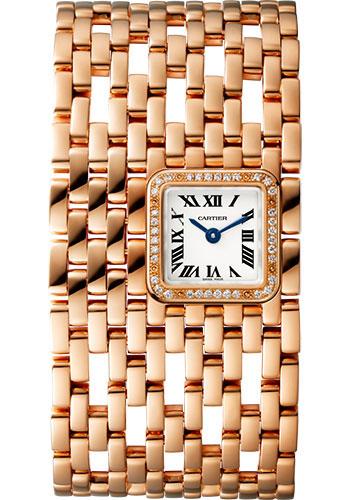 Cartier Panthere de Cartier Cuff Watch - 22 mm Pink Gold Diamond Case - Diamond Bracelet - WJPN0022 - Luxury Time NYC