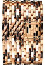 Load image into Gallery viewer, Cartier Panthere de Cartier Cuff Watch - 22 mm x 19 mm Pink Gold And Black Lacquer Case - Pink Gold Dial - Bracelet - WGPN0019 - Luxury Time NYC