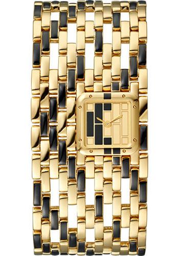 Cartier Panthere de Cartier Cuff Watch - 22 mm Yellow Gold And Black Lacquer Case - WGPN0017 - Luxury Time NYC