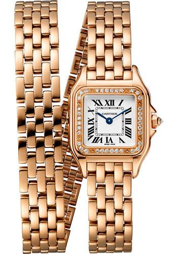 Cartier Panthere de Cartier Double Loop Watch - 22 mm Pink Gold Case - Diamond Bezel - Pink Gold Double Loop Bracelet - WJPN0014 - Luxury Time NYC