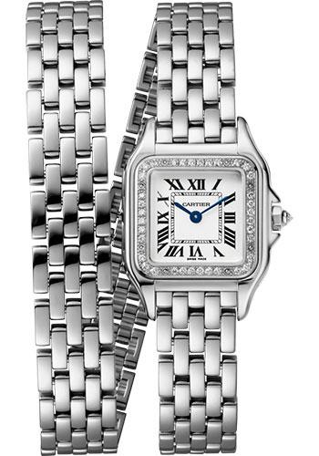 Cartier Panthere de Cartier Double Loop Watch - 22 mm White Gold Case - Diamond Bezel - White Gold Double Loop Bracelet - WJPN0012 - Luxury Time NYC