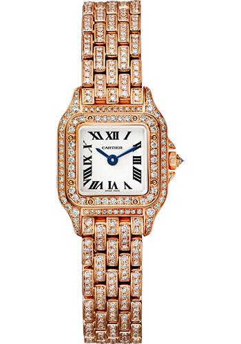 Cartier Panthere de Cartier Watch - 25 mm Pink Gold Diamond Case - Diamond Bracelet - HPI01326 - Luxury Time NYC