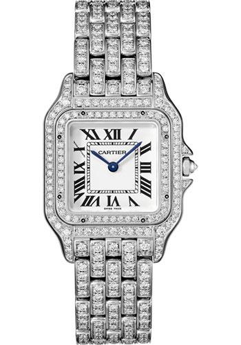 Cartier Panthere de Cartier Watch - 37 mm White Gold Diamond Case - Diamond Bracelet - HPI01130 - Luxury Time NYC