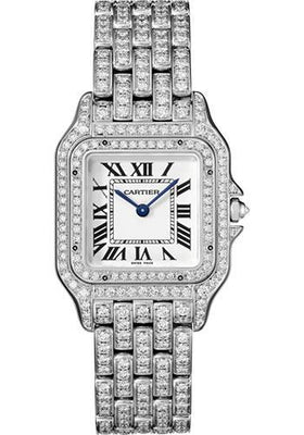 Cartier Panthere de Cartier Watch - 37 mm White Gold Diamond Case - Diamond Bracelet - HPI01130 - Luxury Time NYC