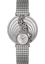 Load image into Gallery viewer, Cartier Panthere Royale de Cartier Watch - 36 mm White Gold Diamond Case - Silvered Dial - White Gold Paved Diamond Bracelet - HPI01098 - Luxury Time NYC