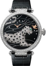 Load image into Gallery viewer, Cartier Pantheres Et Colibri Watch - 42.75 mm White Gold Diamond Case - White Gold Dial - Black Alligator Strap - HPI00776 - Luxury Time NYC