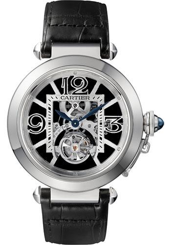 Cartier Pasha de Cartier Numbered Edition of 100 Watch - 42 mm White Gold Case - Gray Dial - Black Alligator Strap - W3030021 - Luxury Time NYC