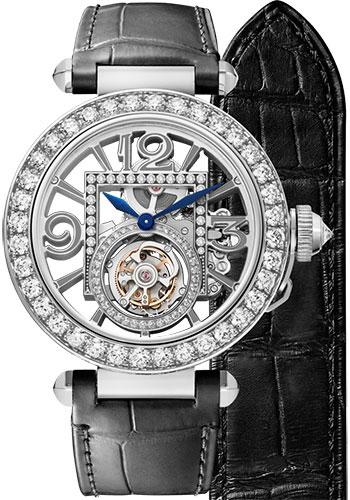 Cartier Pasha de Cartier Watch - 41 mm White Gold Case - Skeleton Dial - Dark Gray And Black Alligator Straps - HPI01435 - Luxury Time NYC