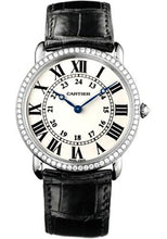 Load image into Gallery viewer, Cartier Ronde Louis Cartier Watch - Large White Gold Diamond Case - Alligator Strap - WR000551 - Luxury Time NYC
