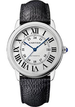 Load image into Gallery viewer, Cartier Ronde Solo Watch - 42 mm Steel Case - Black Grained Calfskin Strap - WSRN0022 - Luxury Time NYC