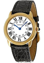 Load image into Gallery viewer, Cartier Ronde Solo Watch - Small Yellow Gold Case - Alligator Strap - W6700355 - Luxury Time NYC