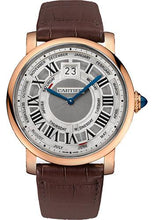 Load image into Gallery viewer, Cartier Rotonde de Cartier Annual Calendar Watch - 45 mm White Gold Case - Slate Dial - Brown Alligator Strap - W1580001 - Luxury Time NYC