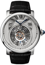 Load image into Gallery viewer, Cartier Rotonde de Cartier Astrocalendaire Watch - 45 mm Platinum Case - Silver Dial - Black Alligator Strap - W1556242 - Luxury Time NYC