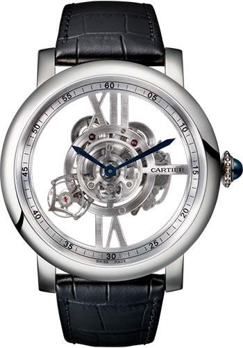 Cartier Rotonde de Cartier Astrotourbillon Skeleton Watch - 47 mm White Gold Case - W1556250 - Luxury Time NYC