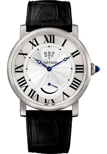 Cartier Rotonde De Cartier Calendar Aperture and Power Reserve Watch - 40 mm Steel Case - W1556369 - Luxury Time NYC