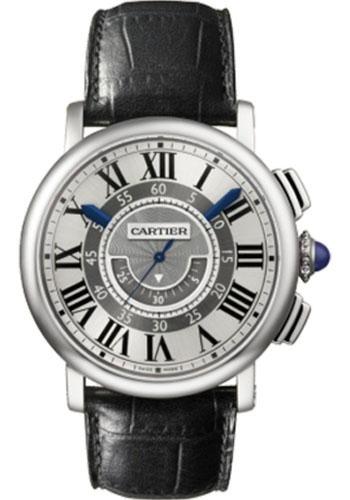 Cartier Rotonde de Cartier Central Chronograph Watch - 42 mm White Gold Case - W1556051 - Luxury Time NYC