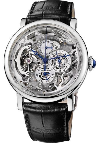 Cartier Rotonde de Cartier Grande Complication Skeleton Watch - 43.5 mm Platinum Case - W1580017 - Luxury Time NYC