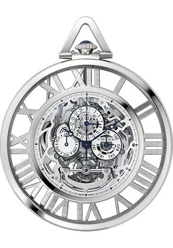Cartier Rotonde de Cartier Grande Complication Squelette Watch - 59 mm White Gold and Gold Case - W1556213 - Luxury Time NYC