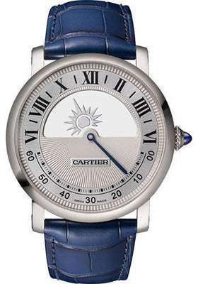 Cartier Rotonde de Cartier Mysterious Day/Night Watch - 40 mm White Gold Case - WHRO0043 - Luxury Time NYC