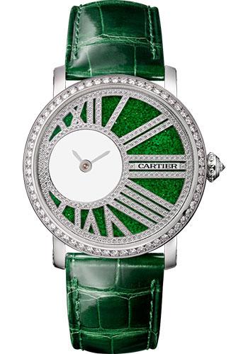 Cartier Rotonde de Cartier Mysterious Movement Watch - 35 mm White Gold Case - HPI01300 - Luxury Time NYC
