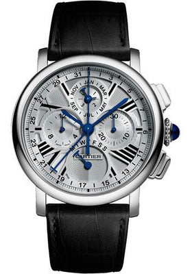 Cartier Rotonde de Cartier Perpetual Calendar Chronograph Watch - 42 mm White Gold Case - W1556226 - Luxury Time NYC