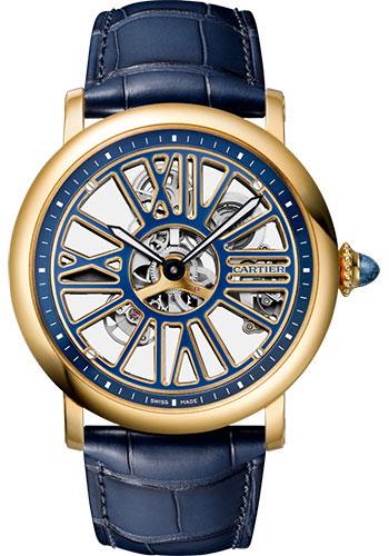Cartier Rotonde de Cartier Skeleton Watch - 42 mm Yellow Gold Case - WHRO0048 - Luxury Time NYC